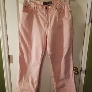 Chico's Pink Denim Crop Jeans 2
